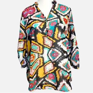 Signature Studio Colorful Sheer Top‎